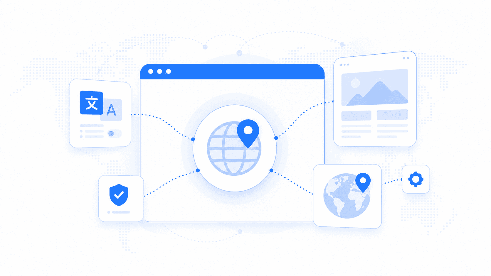 Workflow QA avec proxies pour accès géographique et localisation